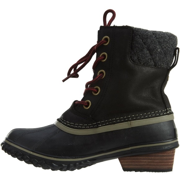 Sorel Slimpack II Lace up Snow-boots Black Size 8.5 - Picture 7 of 15